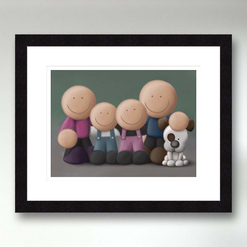 Family Pawtrait - Black Frame