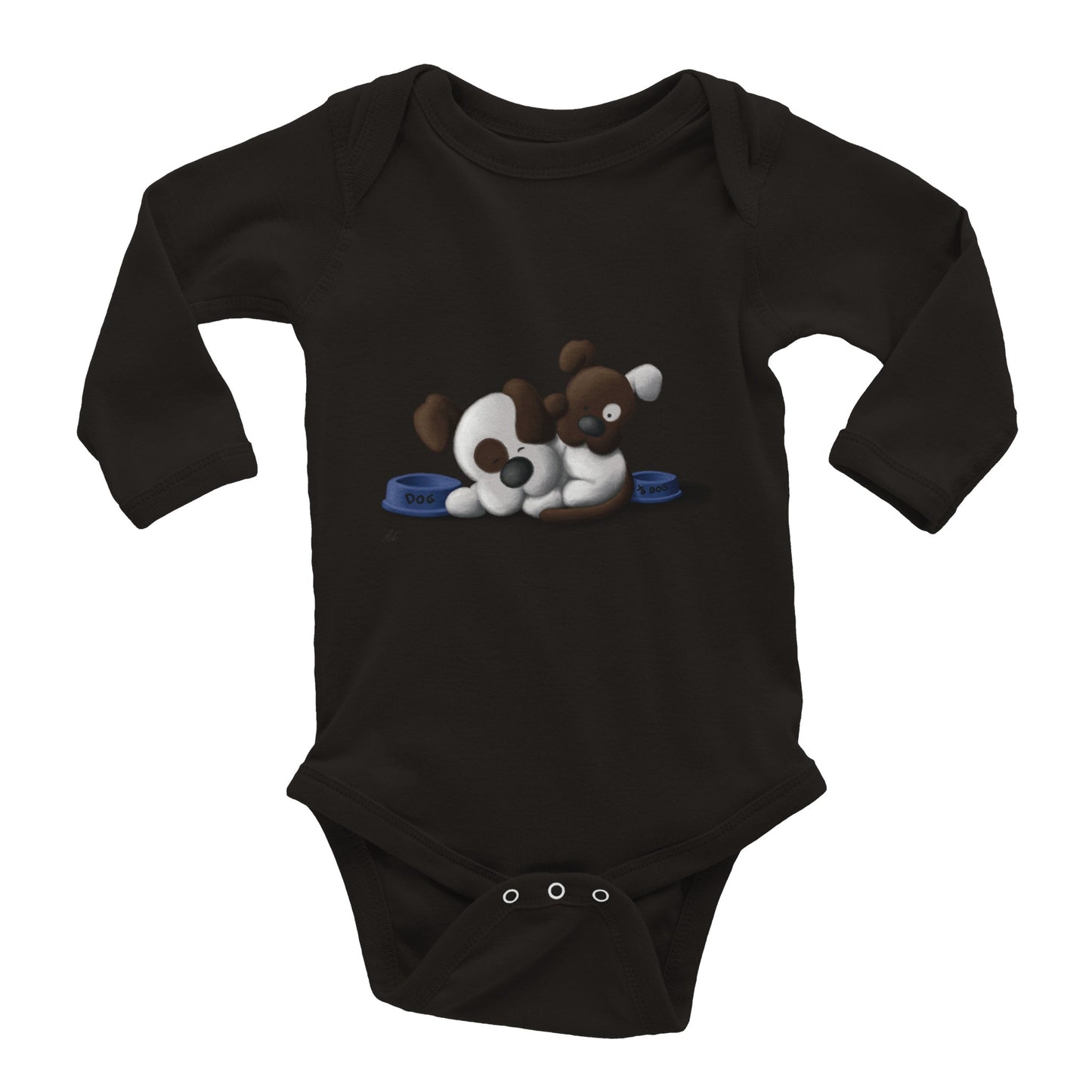 "Wake up Dad, it's time for Dinner!" - Classic Baby Long Sleeve Bodysuit