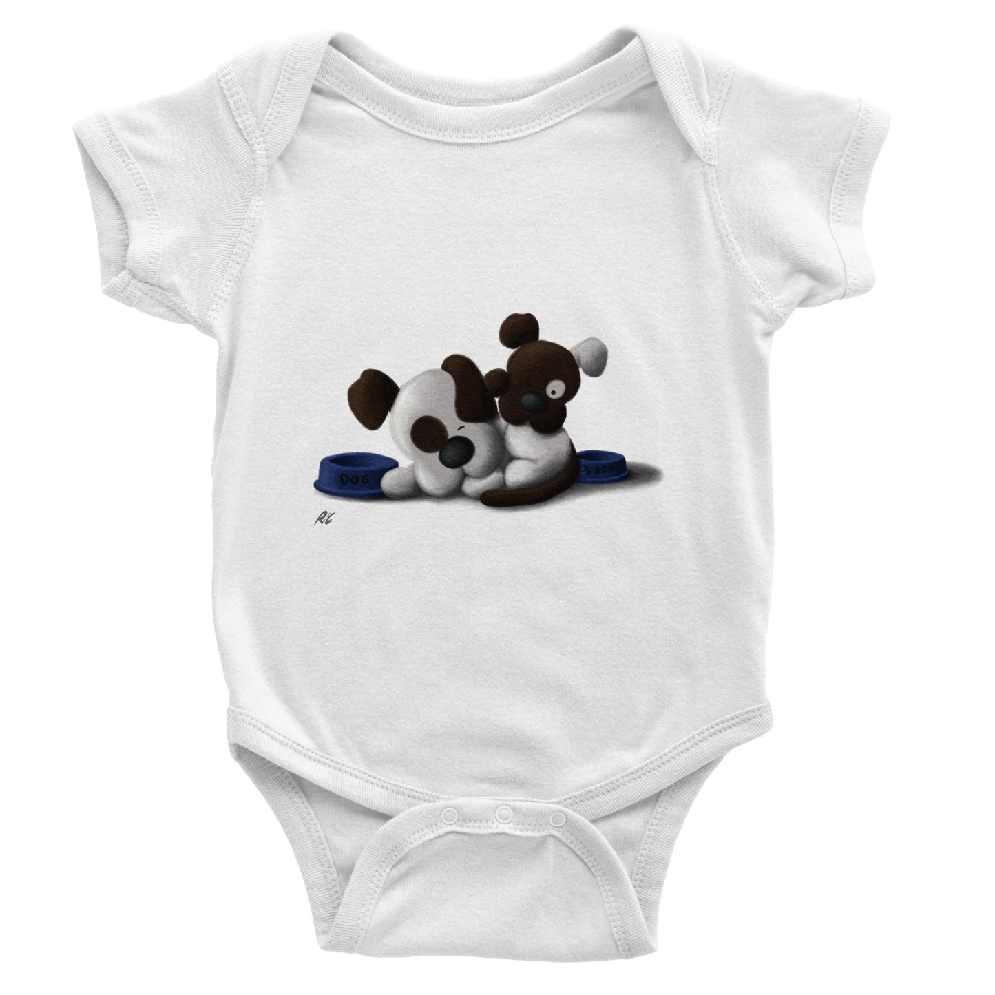 "Wake up Dad, it's time for Dinner!" - Classic Baby Short Sleeve Bodysuit