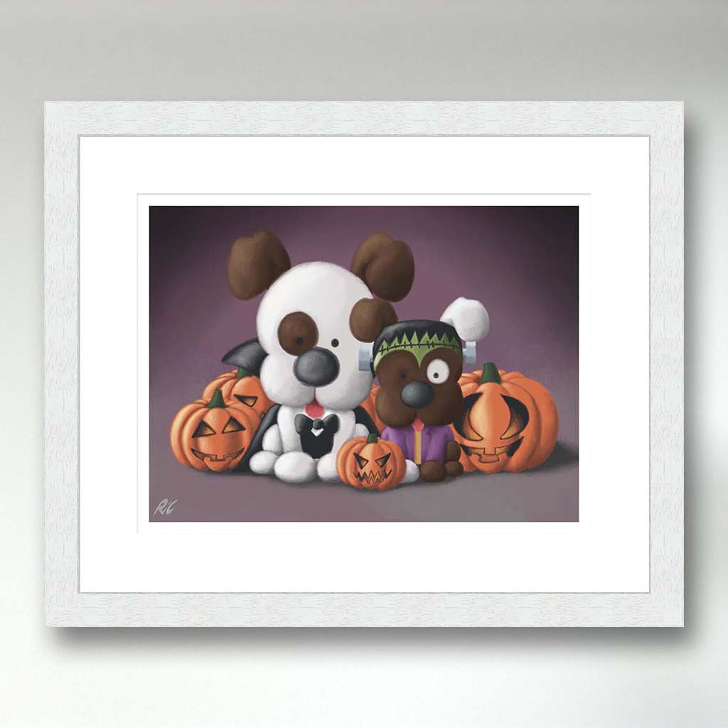 Happy Howlaween - White Frame