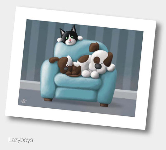 Lazyboys FREE A4 Print, Discount Code and Device Wallpaper Bundle