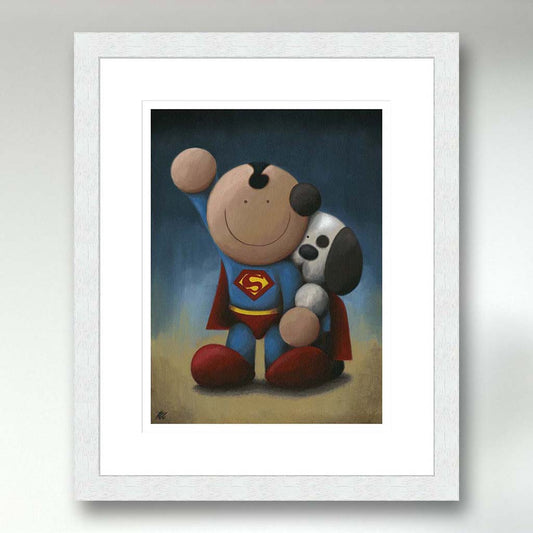 Mans Super Best Friend II - White Frame