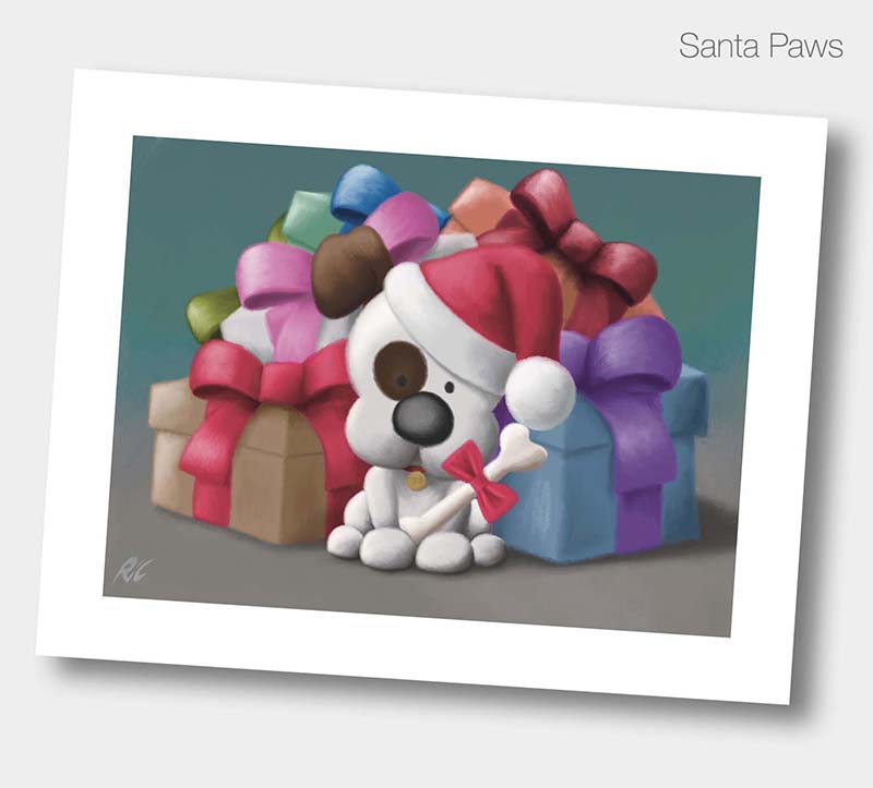 Santa Paws FREE A4 Print, Discount Code and Device Wallpaper Bundle