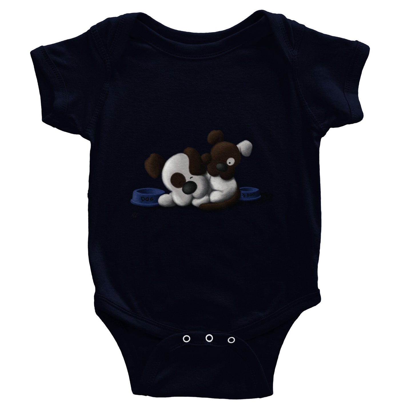"Wake up Dad, it's time for Dinner!" - Classic Baby Short Sleeve Bodysuit