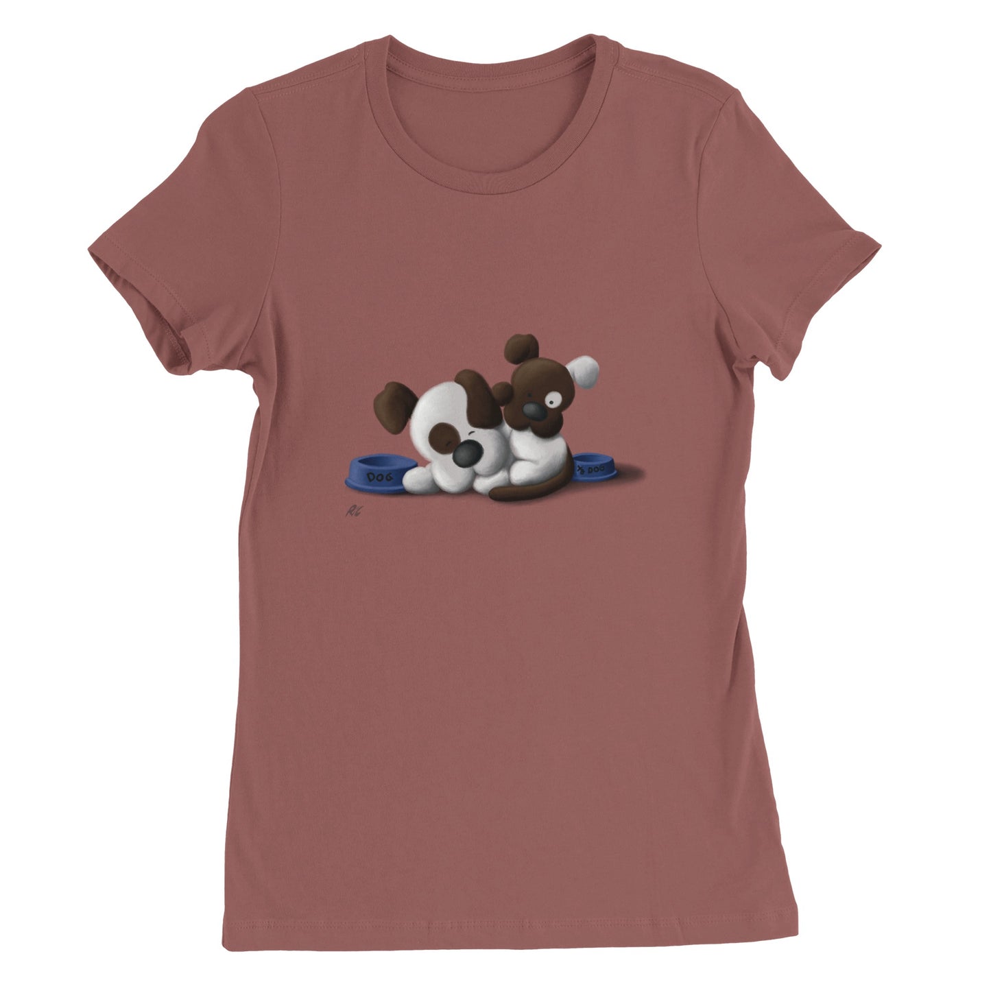 "Wake up Dad, it's time for Dinner!" - Premium Womens Crewneck T-shirt